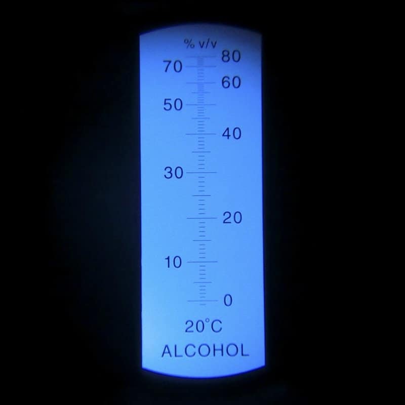 Refractometro ALCOHOL ATC 0-80%